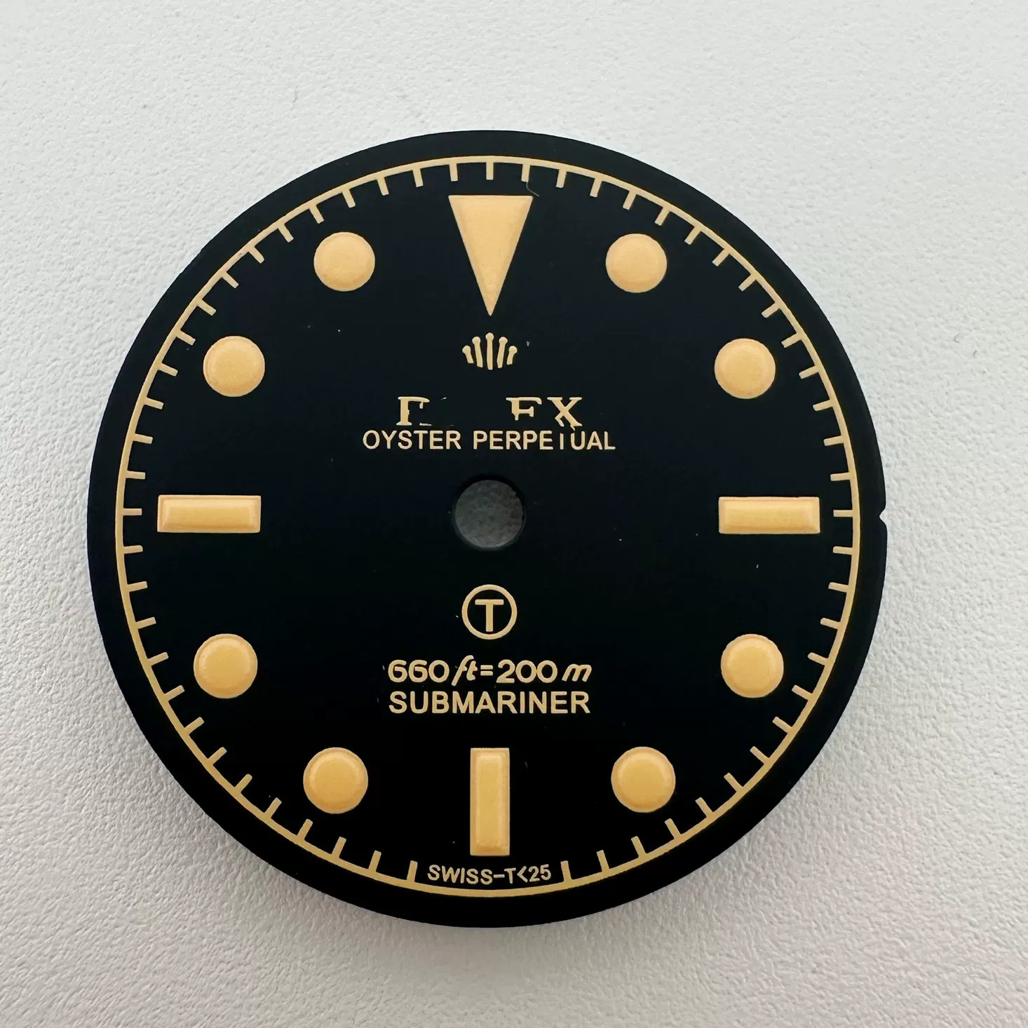 33.5mm Pilot Watch Dial Green Luminous For Nh35 Nh36 Movement Watch Accessories