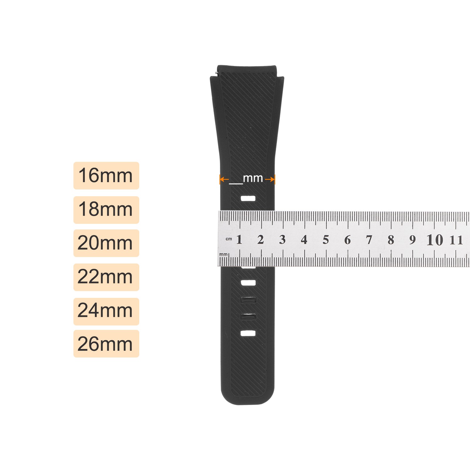 Watch Band Strap Watch Retainers for 16mm Width Watch Band 4 Color 8 Pcs