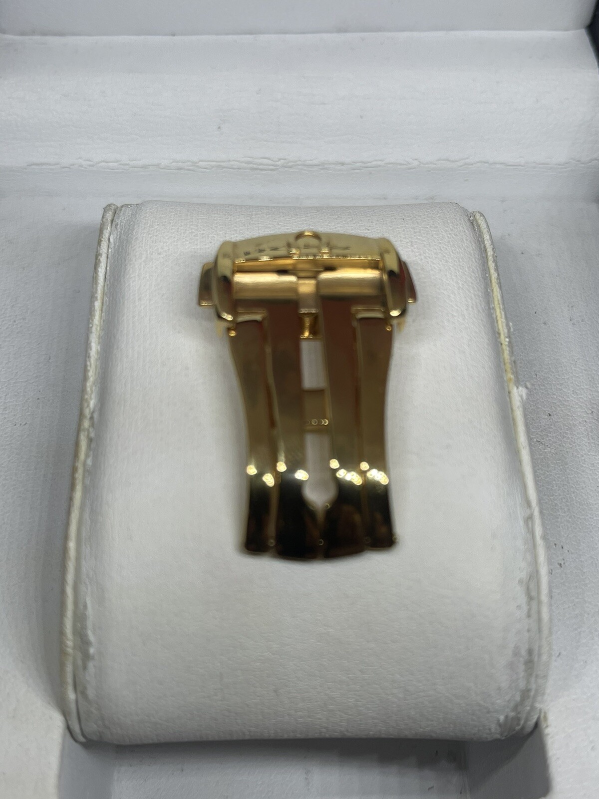 Beautiful New 18mm For OMEGA yellow Gold Plated Deployment Buckle