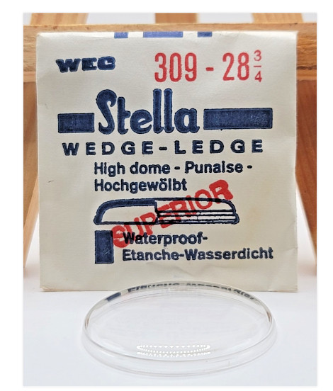 Stella Superior Wedge-Ledge High Dome Watch Crystal Wateproof NOS [Select] – WB8
