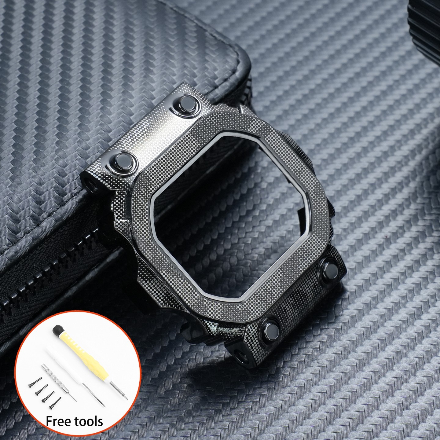 For Casio GX-56BB GXW-56 Modified Steel Watch Strap Camouflage Metal Watch Case