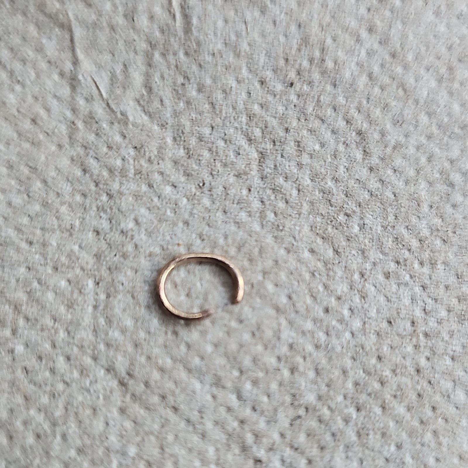 Watch Movement Part Gold Tone Metal C-Clip Ring, Watch Movement Retaining Ring