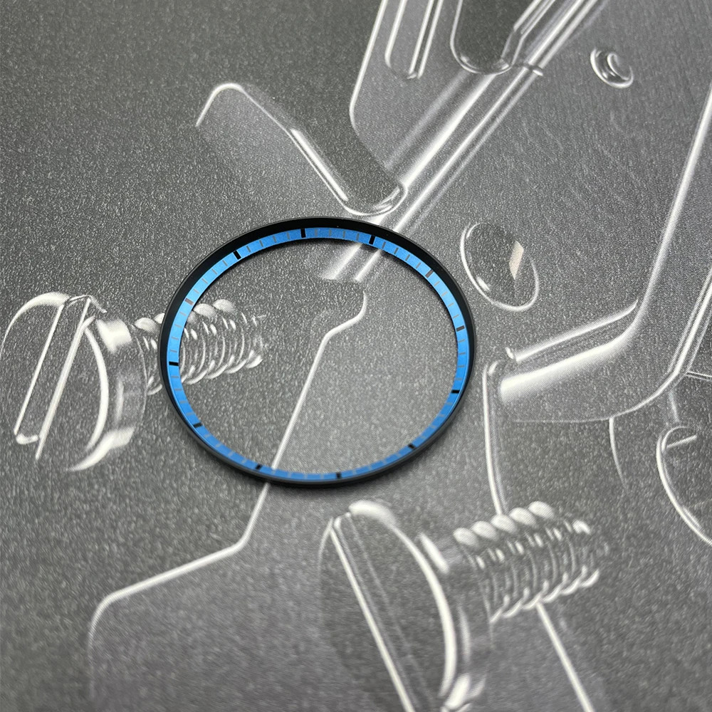 Watch Chapter Ring Double Color with Marker For SKX007 Mods Parts