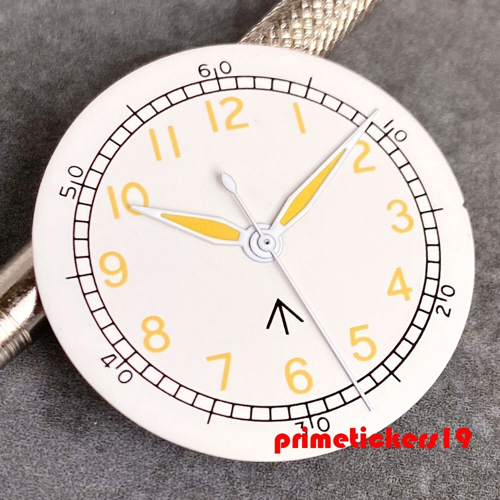 29mm Pilot Watch Dial+Hands Fit NH35 NH36 Mod Parts Pointers Lume Watches Face