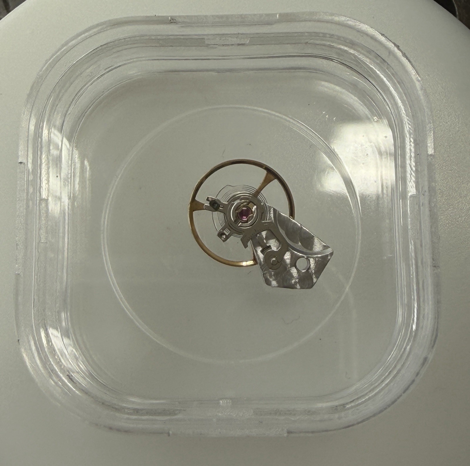 Genuine Breitling Eta 7750 Complete Balance Wheel & In-Setting Cap Jewel