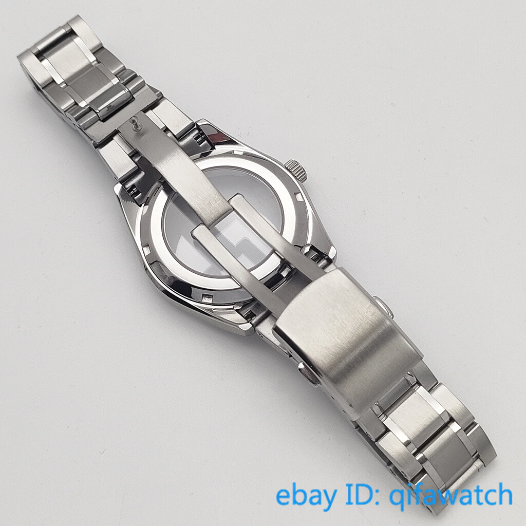 40mm NH35 case silver watch case sapphire glass Fit NH34 NH35 NH36 movement