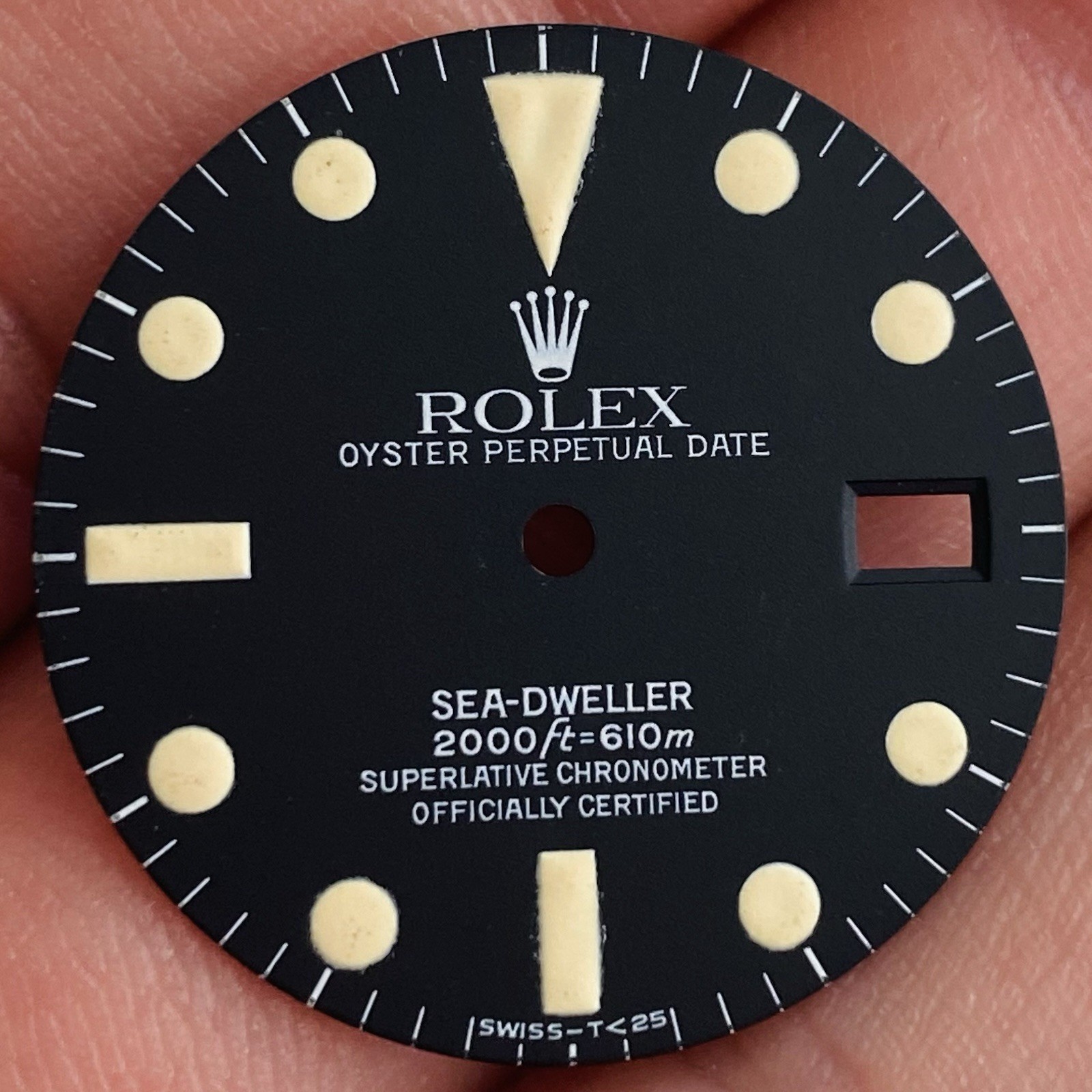Rolex Service Tritium Dial For Sea-Dweller Model Ref 1665