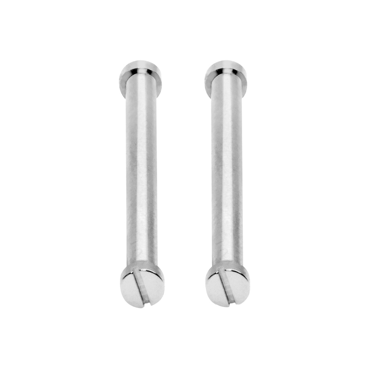 Two Piece 22mm Silver Screw Tube Replacement For Oris Divers Strap Band