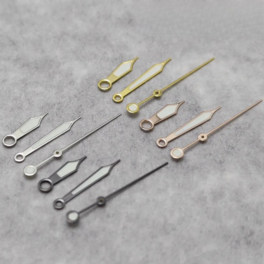 Silver/Gun/Rose Gold/Gold Green Luminous Watch Hands For NH35/NH36/4R/7S