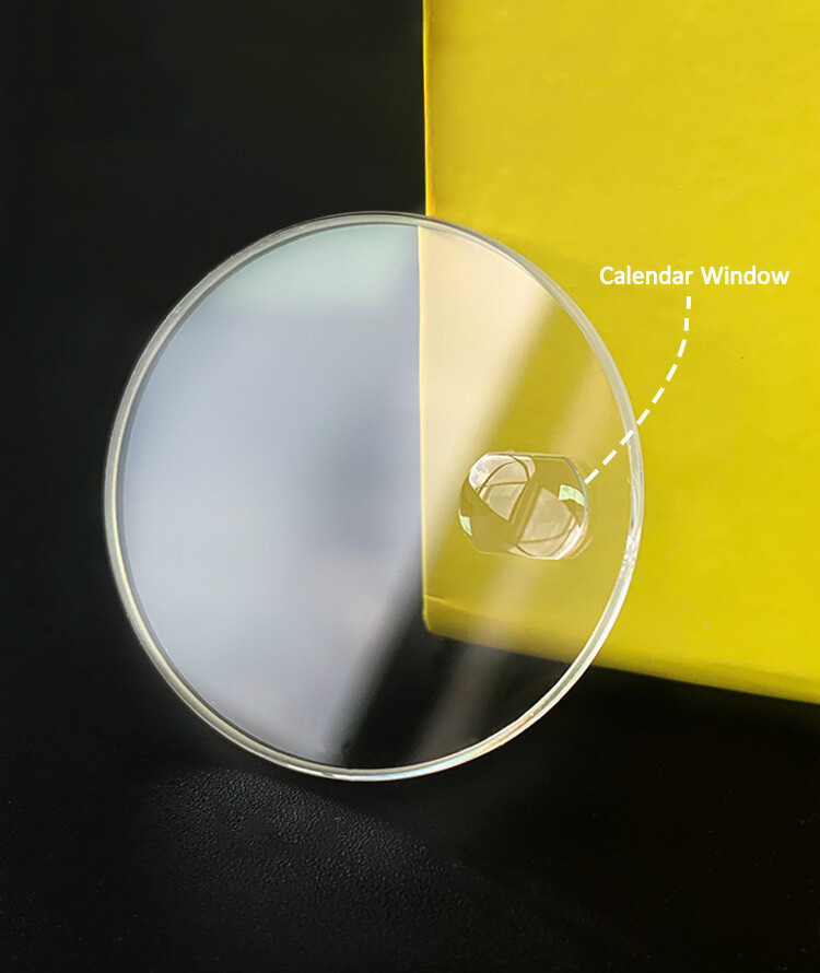 Flat Sapphire Crystal with Calendar Window for Rolex Day-Date 40mm Watch Dial