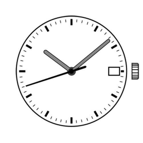 3mm Thickness Quartz Watch Movement Date At 3 Repair Parts For ISA 2334/1035 c