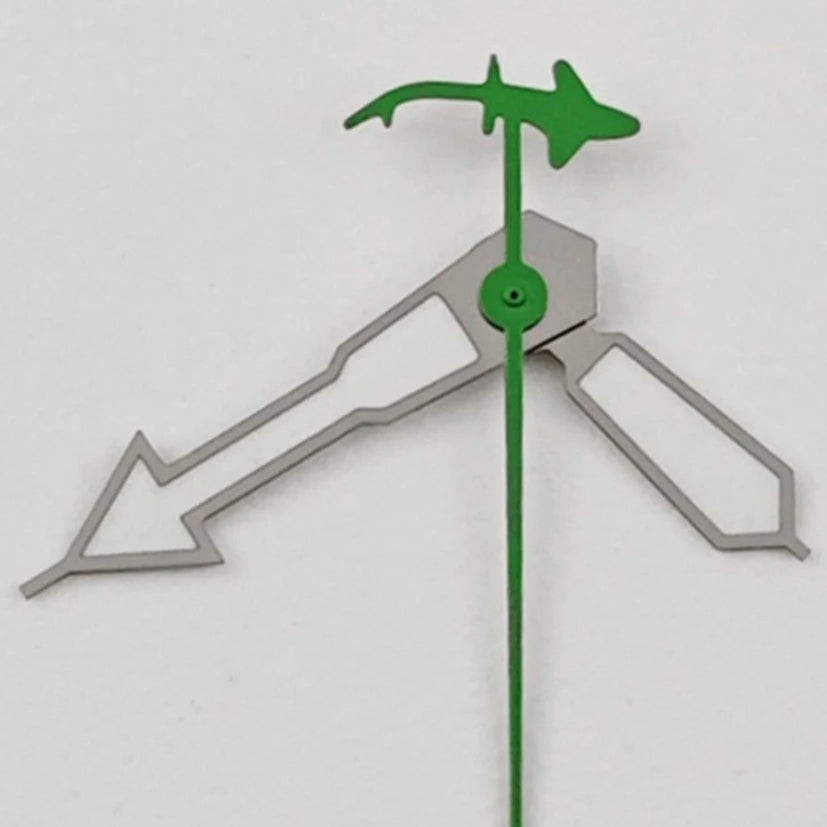 Shark Second Hand Green Lume Watch Hands for NH34 NH35 NH36 NH38 NH39 NH70 NH72
