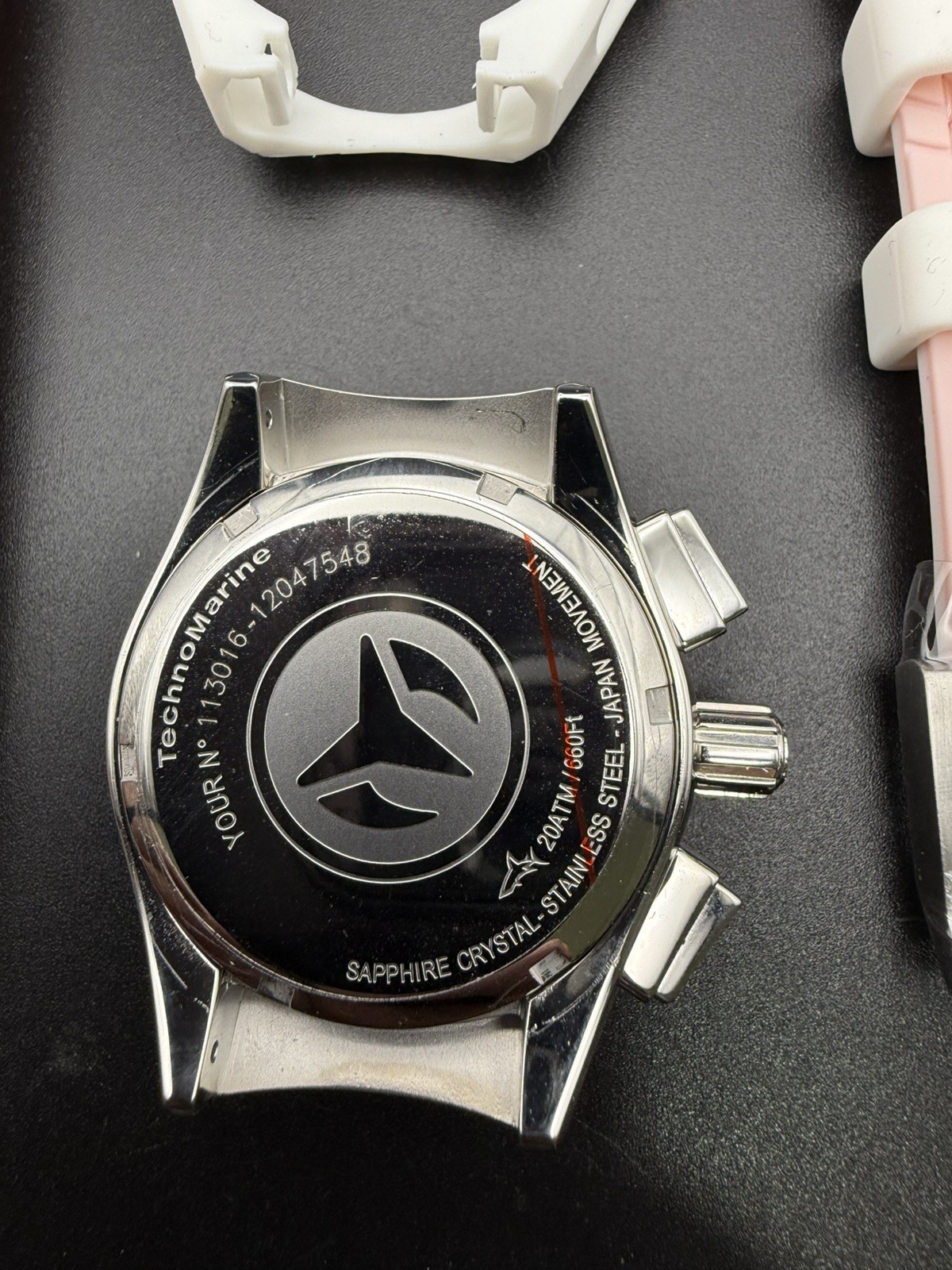 Techno Marine watch women pink With Sapphire Bezel Not Working – Needs repair C2