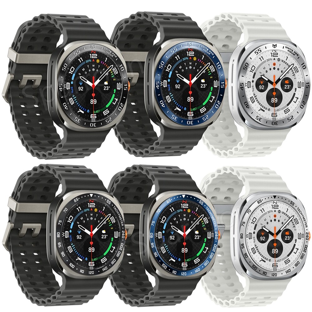 For Samsung Galaxy Watch Ultra 47mm Metal Bezel Ring Frame Case Protector Cover