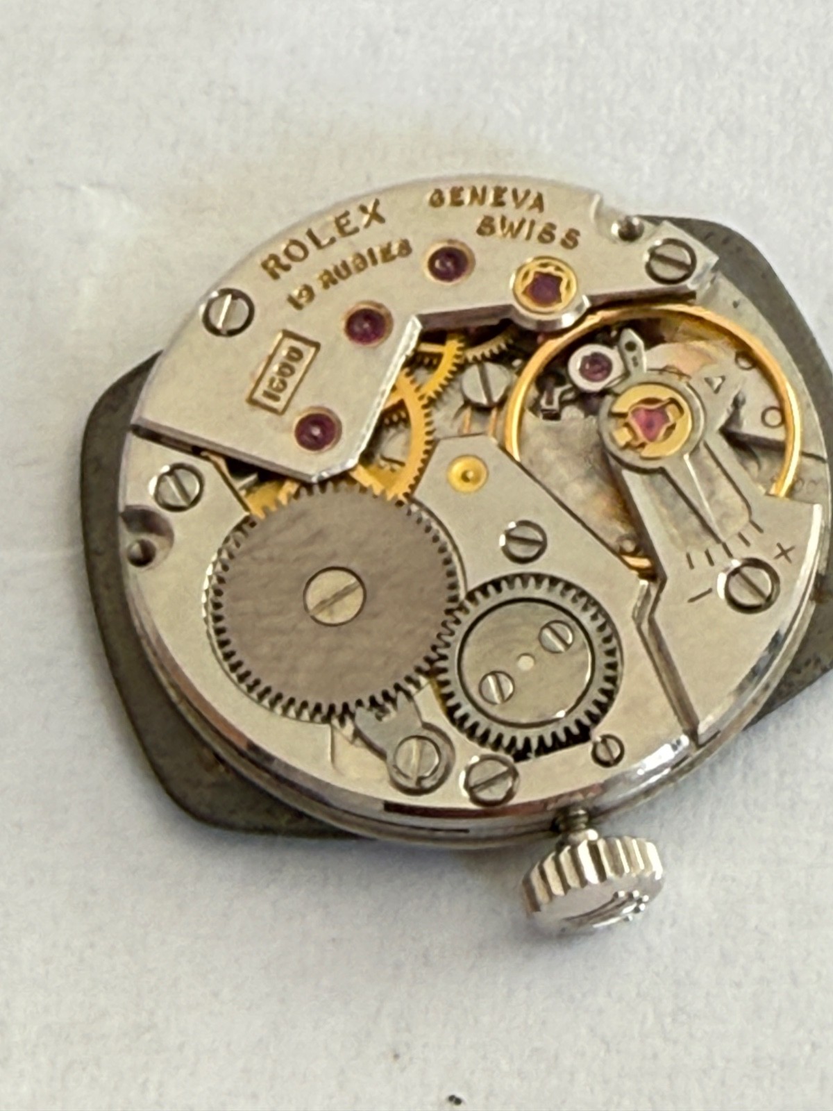 ROLEX Cellini Movement Cal.1600 Hand Ladies gray Dial size 19mmx 23mm working