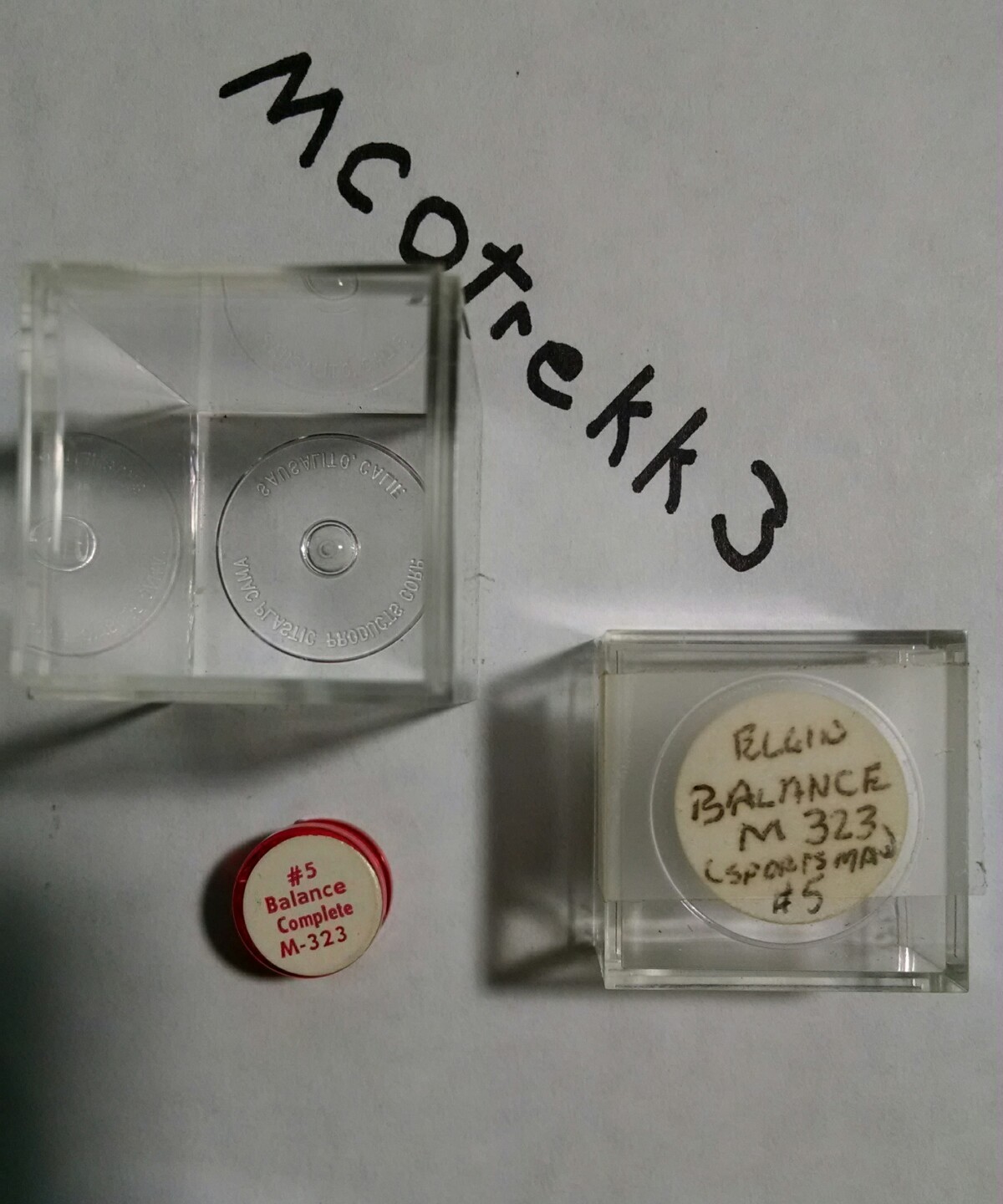 ELGIN M – 323 Watch NOS Replacement COMPLETE BALANCE #5 Sportsman
