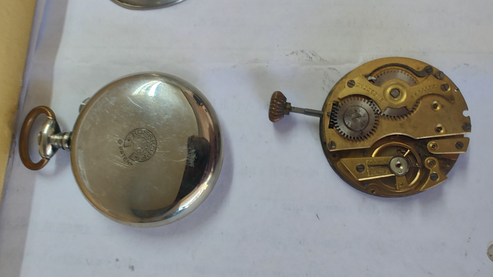 Antique Roskopf Patent Wille Frères Watch Parts Lot – Movements Dials Cases