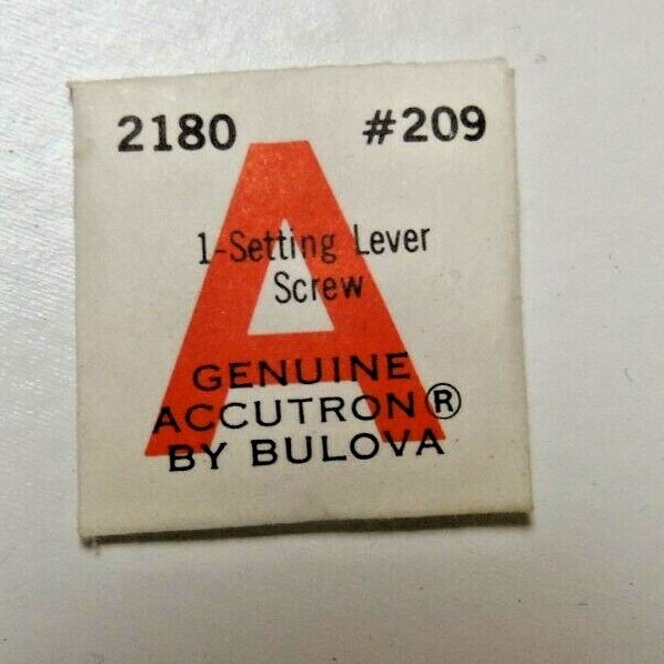 Vintage ORIGINAL Bulova Accutron 2180 Part #209 Set Lever Screw