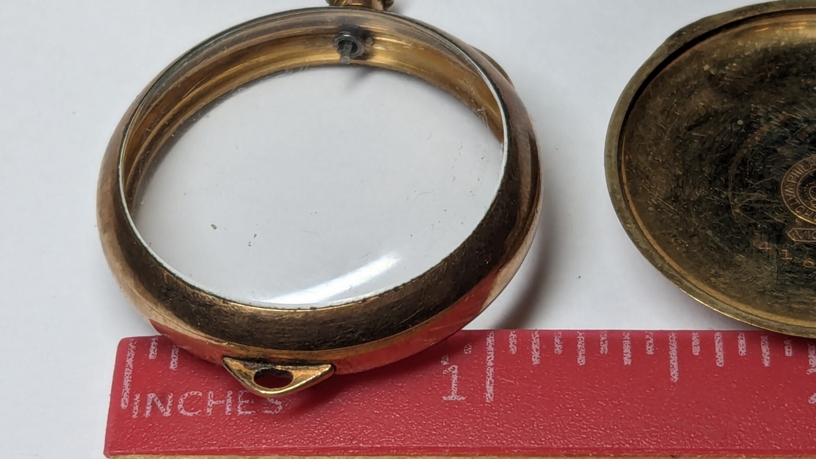 VINTAGE PHILIDELPHIA WATCH CO ROLLED GOLD PLATE POCKET WACH CASE VICTORY