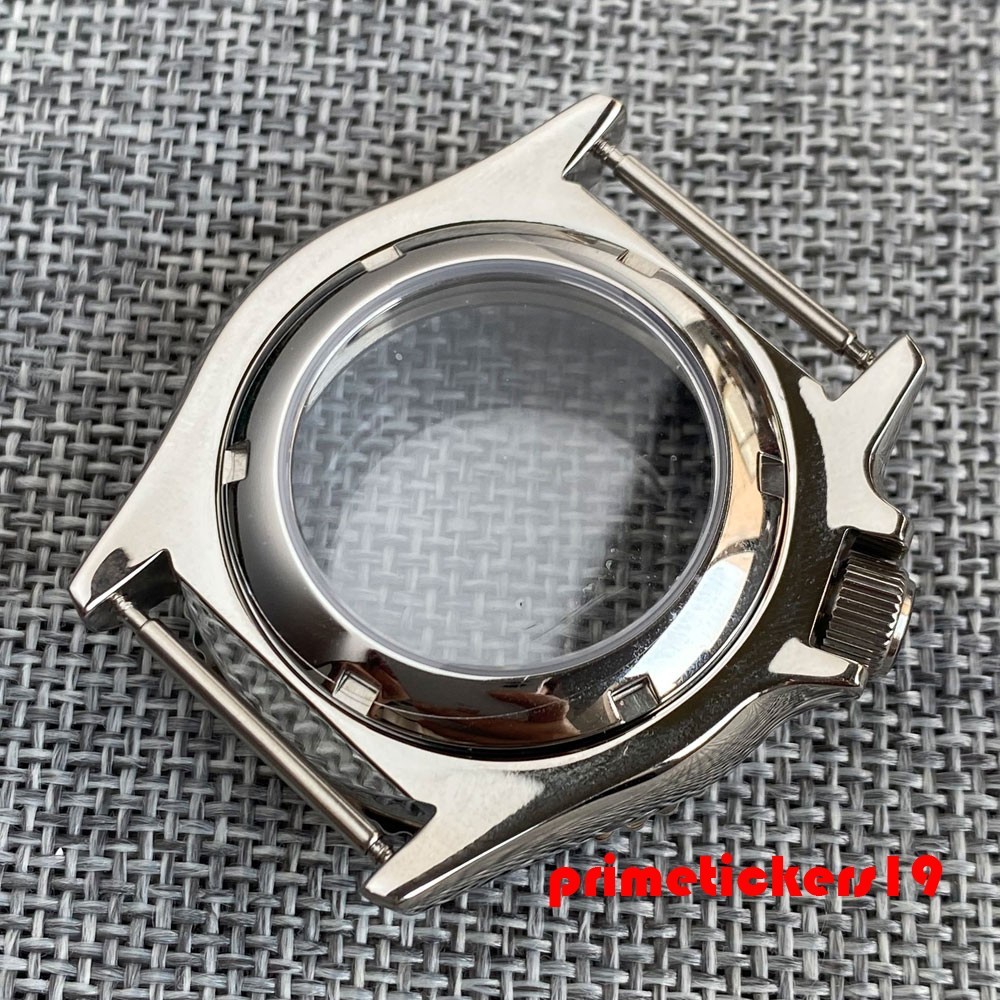 Dive Skx007 Mod 41mm Watch Case+Band Sapphire 3.8 Crown Clear Back Fit NH35 NH36