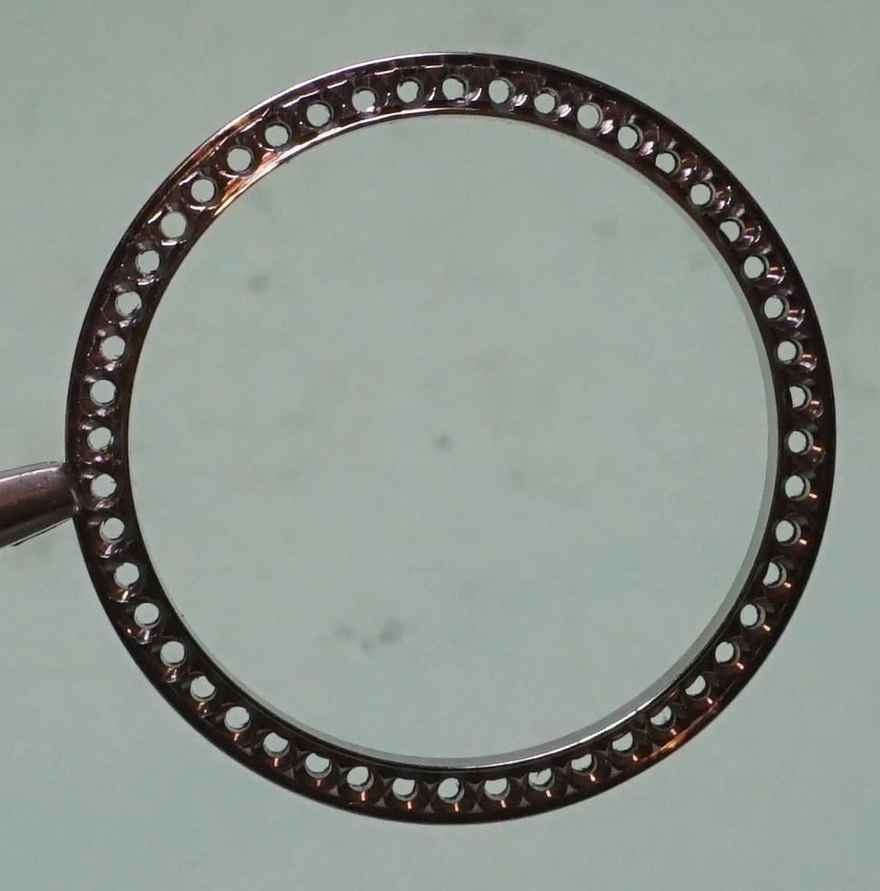 AFTERMARKET for Rolex DateJust DAY/D Steel Bezel Ring /Frame MEDIUM 30mm Dim NOS