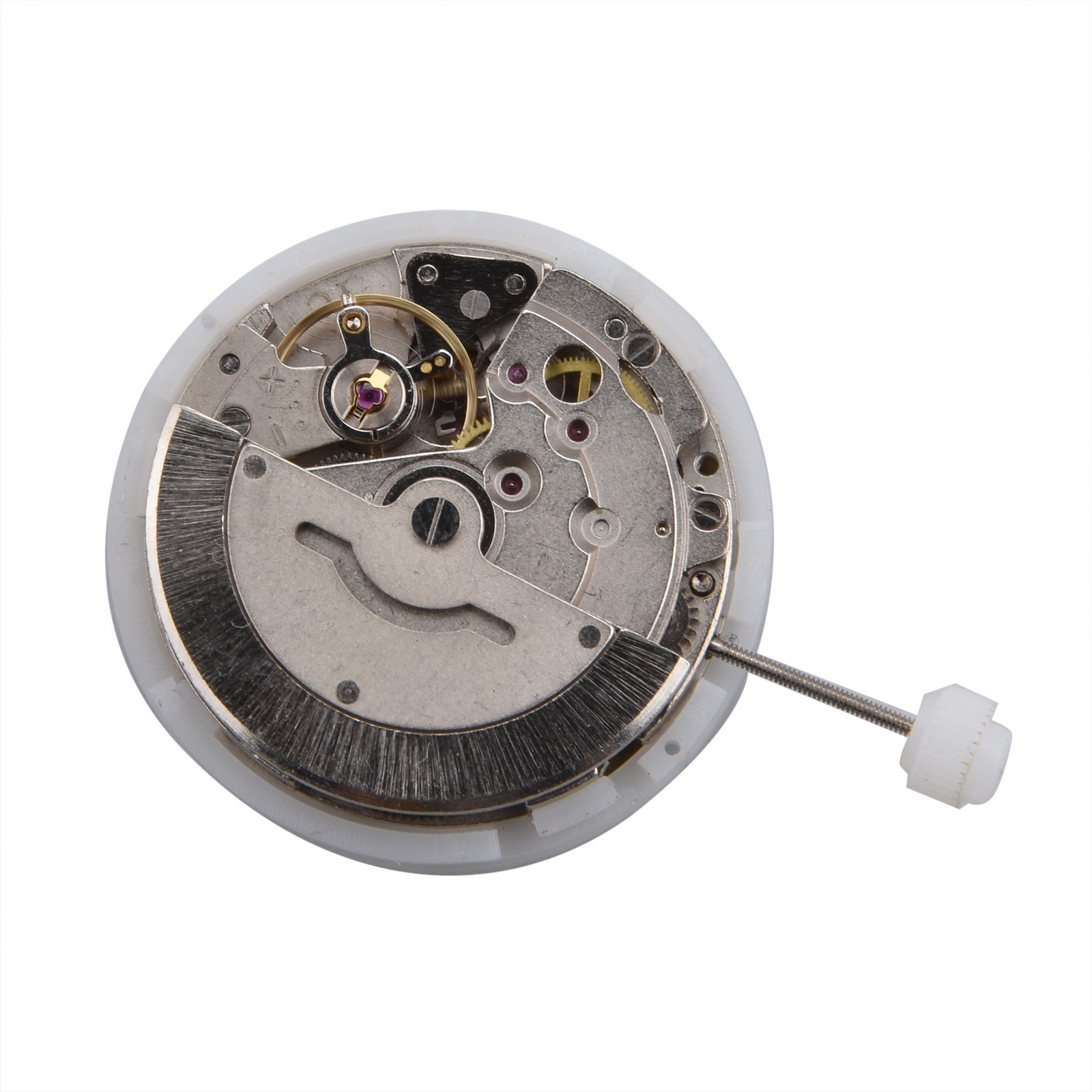 Metal Dual Calendar Day Date Automatic 2813 8205 Watch Movement Accuracy Jewels