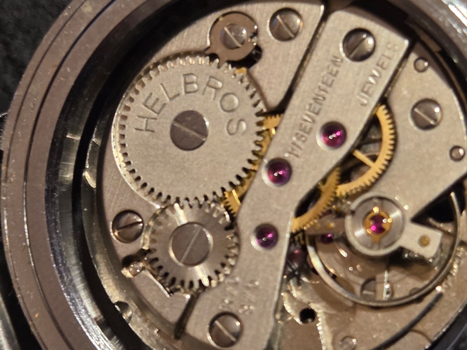 Lorsa P72A vintage French mechanical watch movement