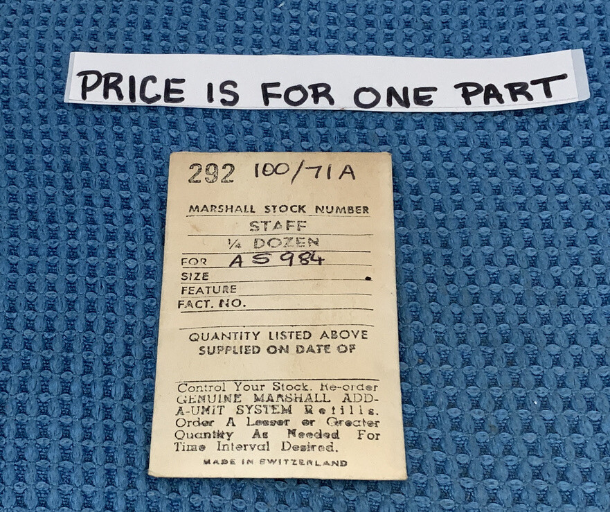 One Marshall 292 Balance Staff To Fit AS 984 MPN 100/71A NOS (100/66-100/134) L