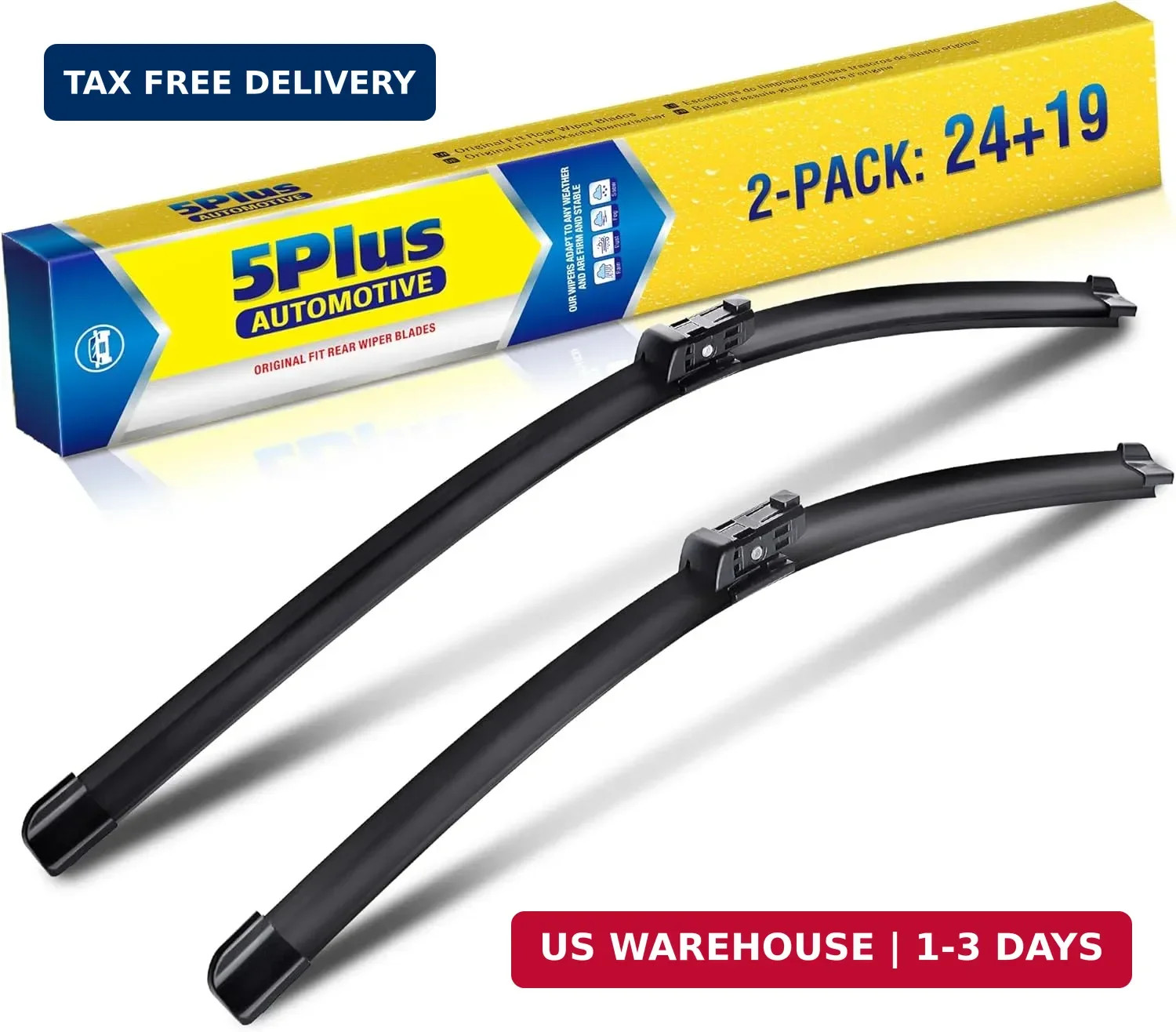 24″+19″ Windshield Wiper Blades Replacement For VW Volkswagen Jetta 2011-2023 Pa