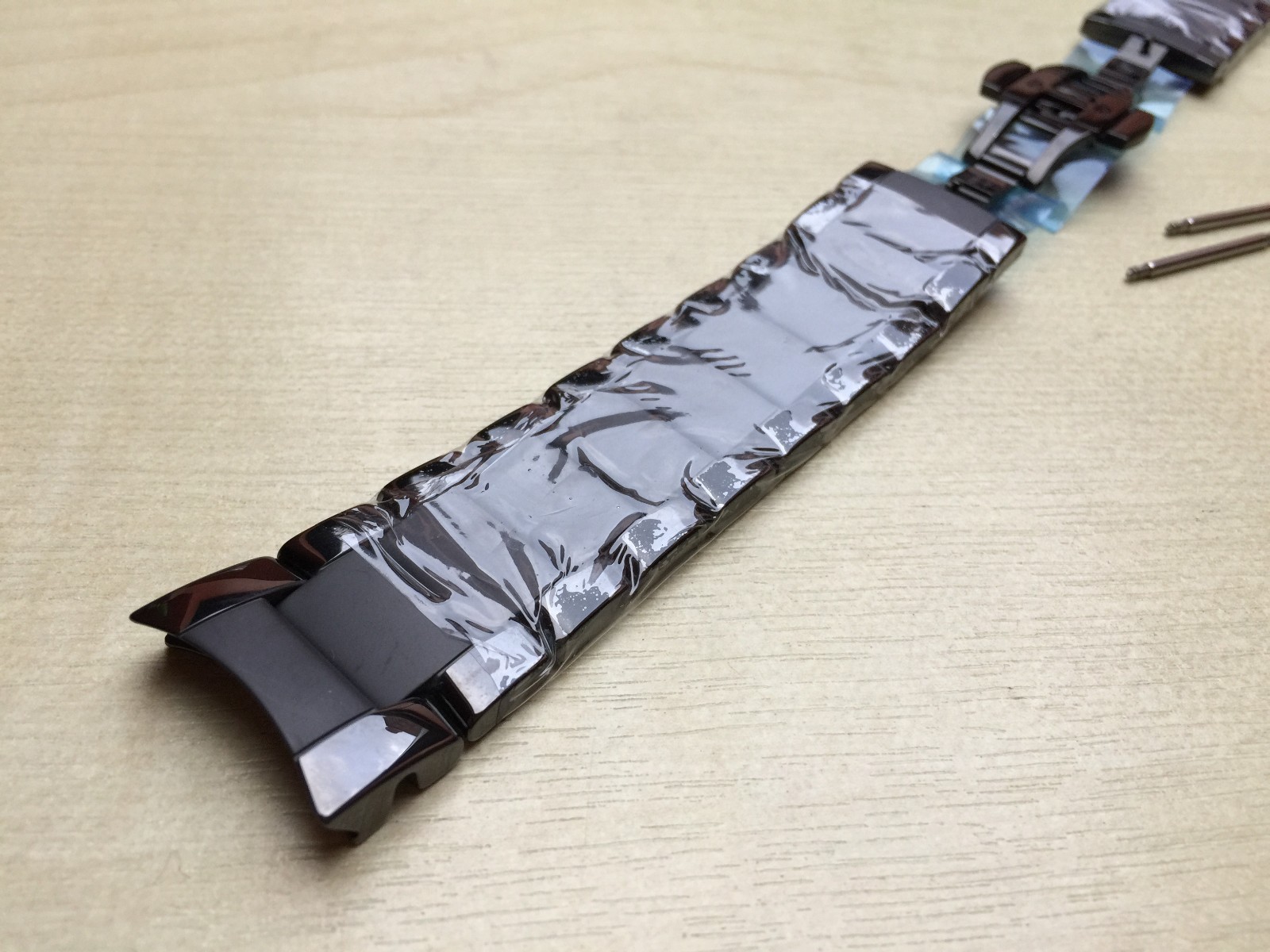 Two-Tone Ceramic Strap Fits Emporio Armani AR1451/AR1474 Band/Bracelet/Link