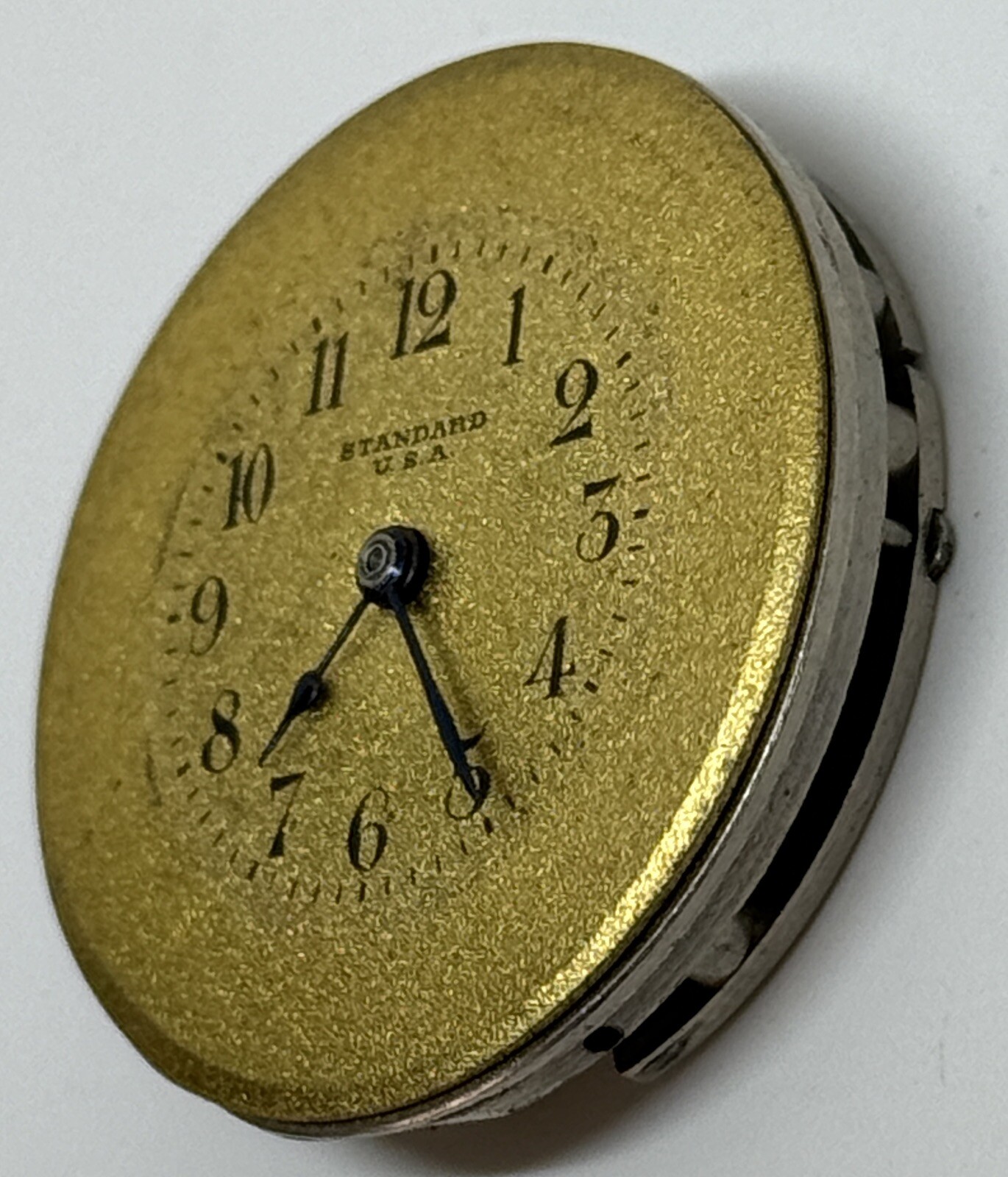 NEW YORK STANDARD WATCH MOVEMENT 7 Jewels USA Does Not Run/For Parts