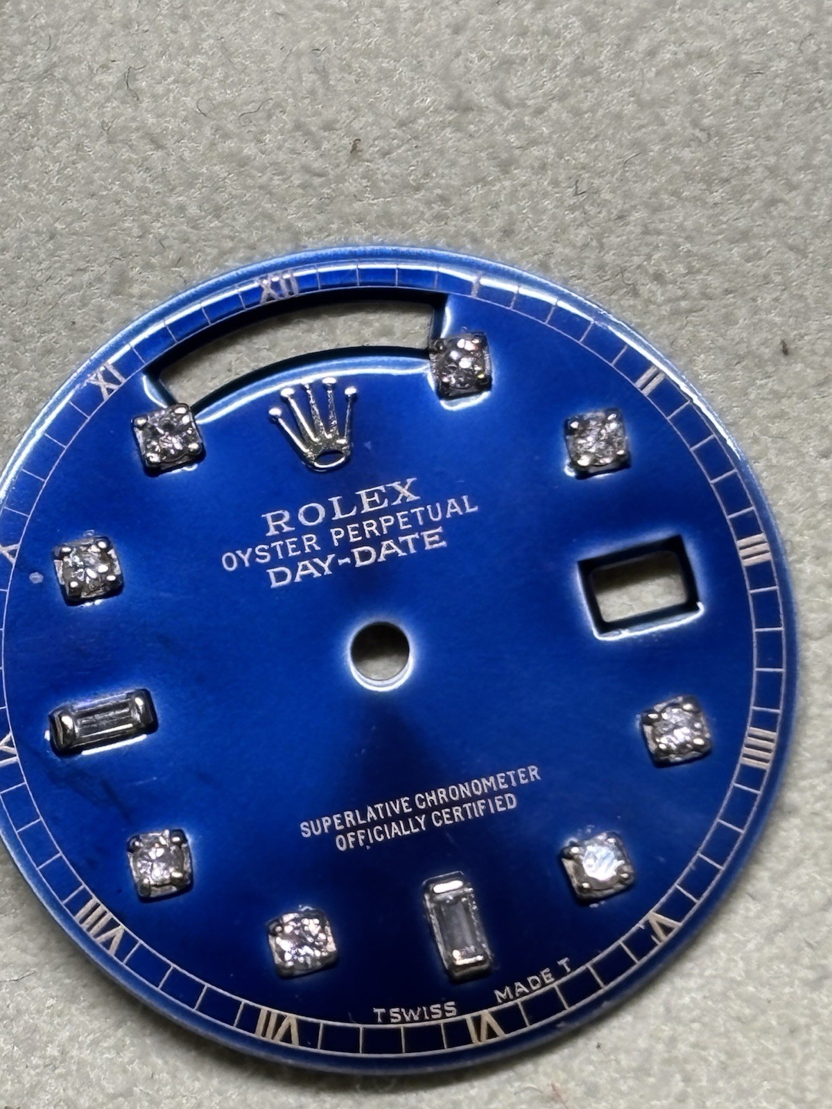 Rolex Quick Set President Custom Diamond Dial For White Gold 18239 118239 18039