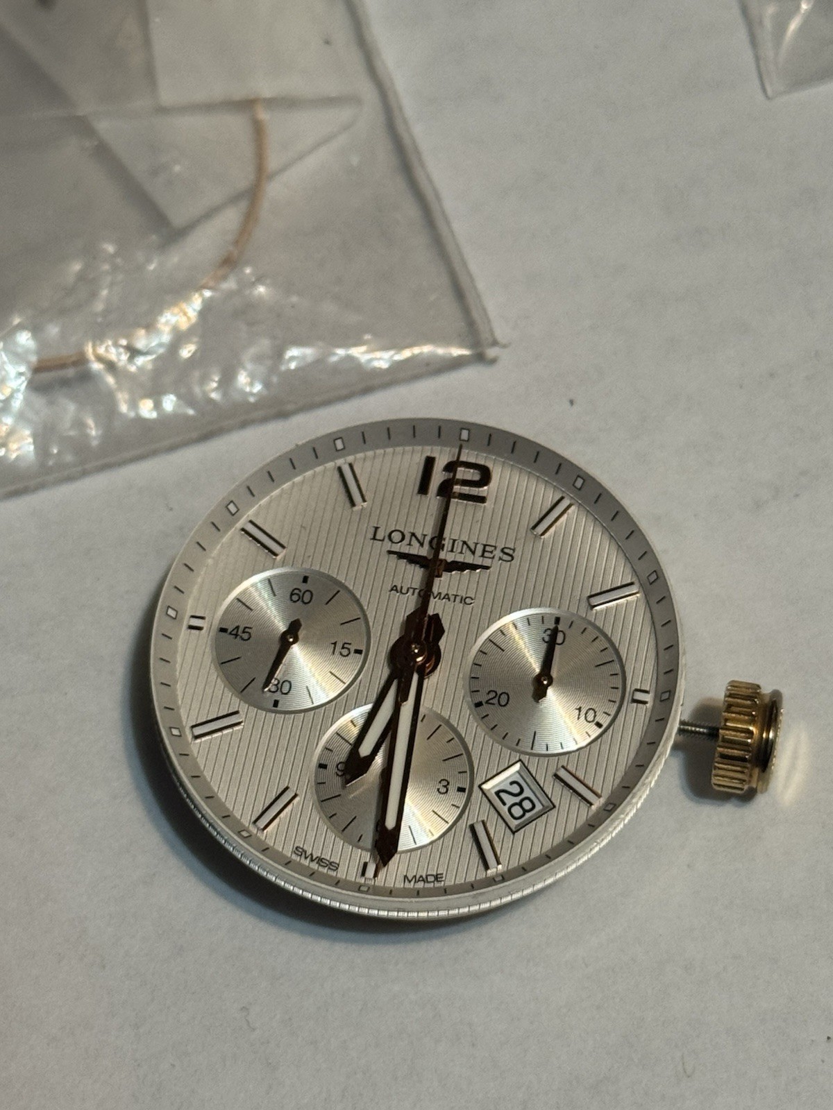 Longines Conquest Chronograph Automatic Movement White Dial Cal. L688.2