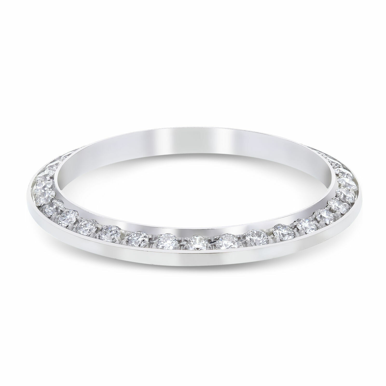 .70CT BEAD SET NATURAL DIAMOND BEZEL 18KW FOR ROLEX DATE 79136 79166 69079