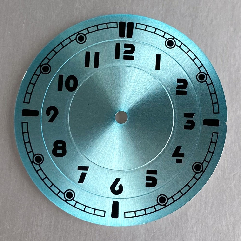 33.5mm Pilot Watch Dial & Hands Arabic Numerals Fit NH35 NH38 Miyota8215 PT5000