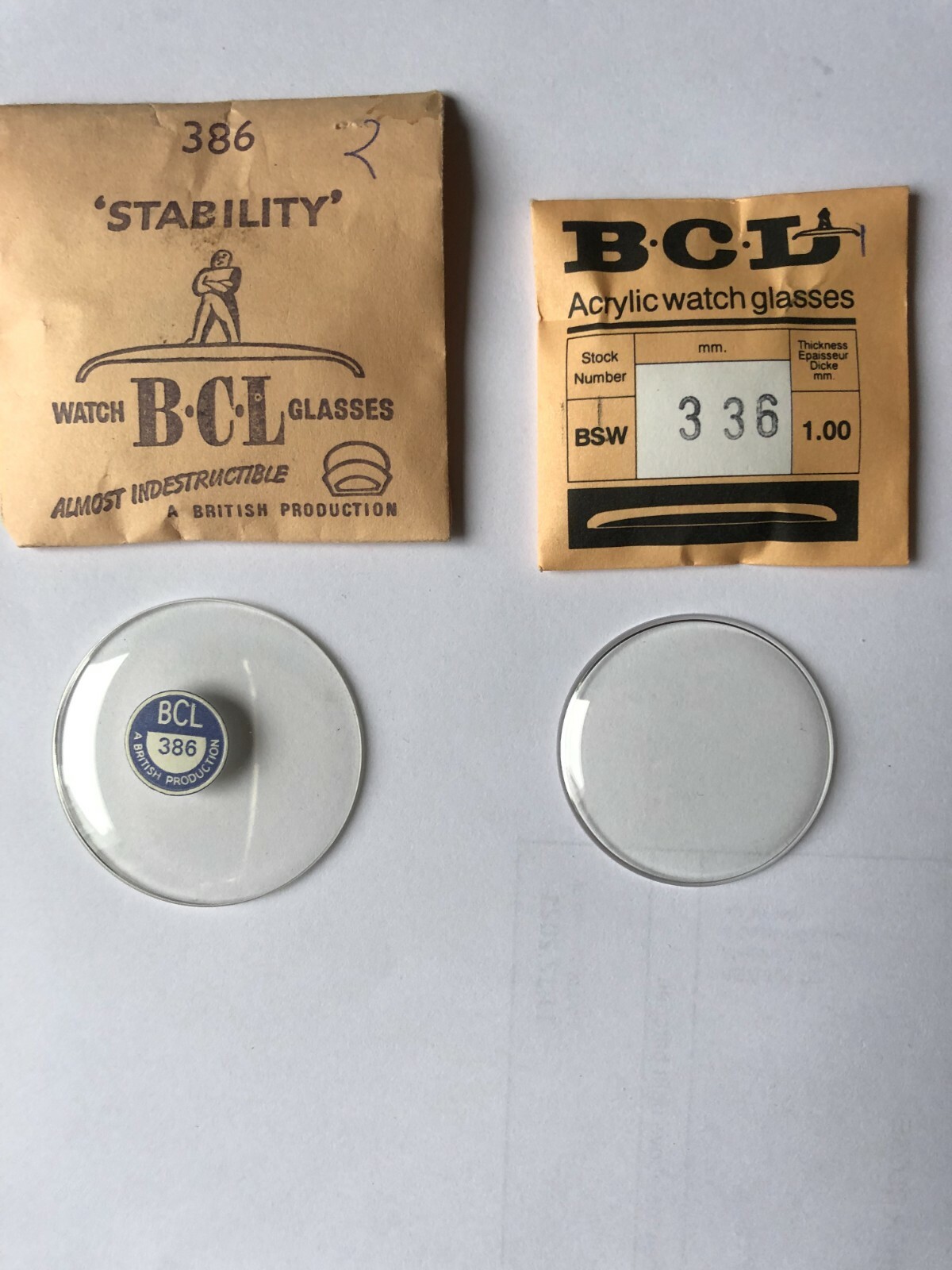 BCL Low Dome watch Glasses 302 – 406 (30.20mm – 40.60mm
