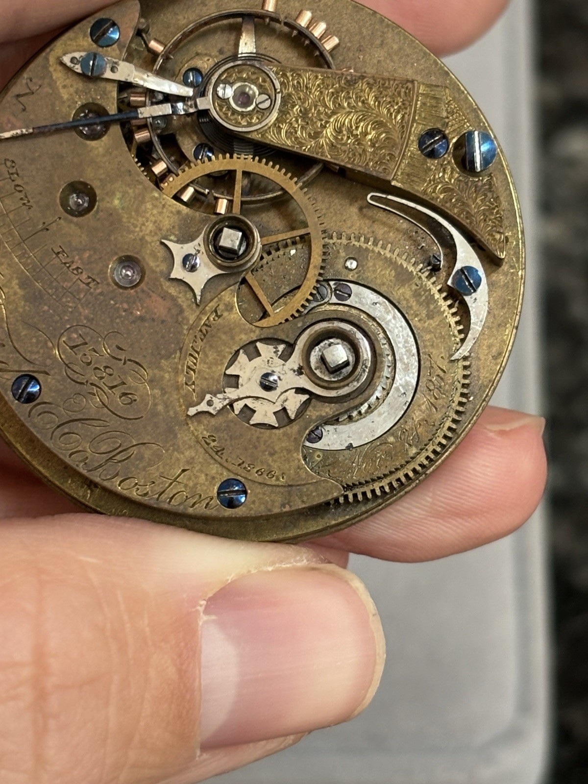 Antique 1868 E. Howard & Co. Series III Size N 15j Pocket Watch Movement – RARE