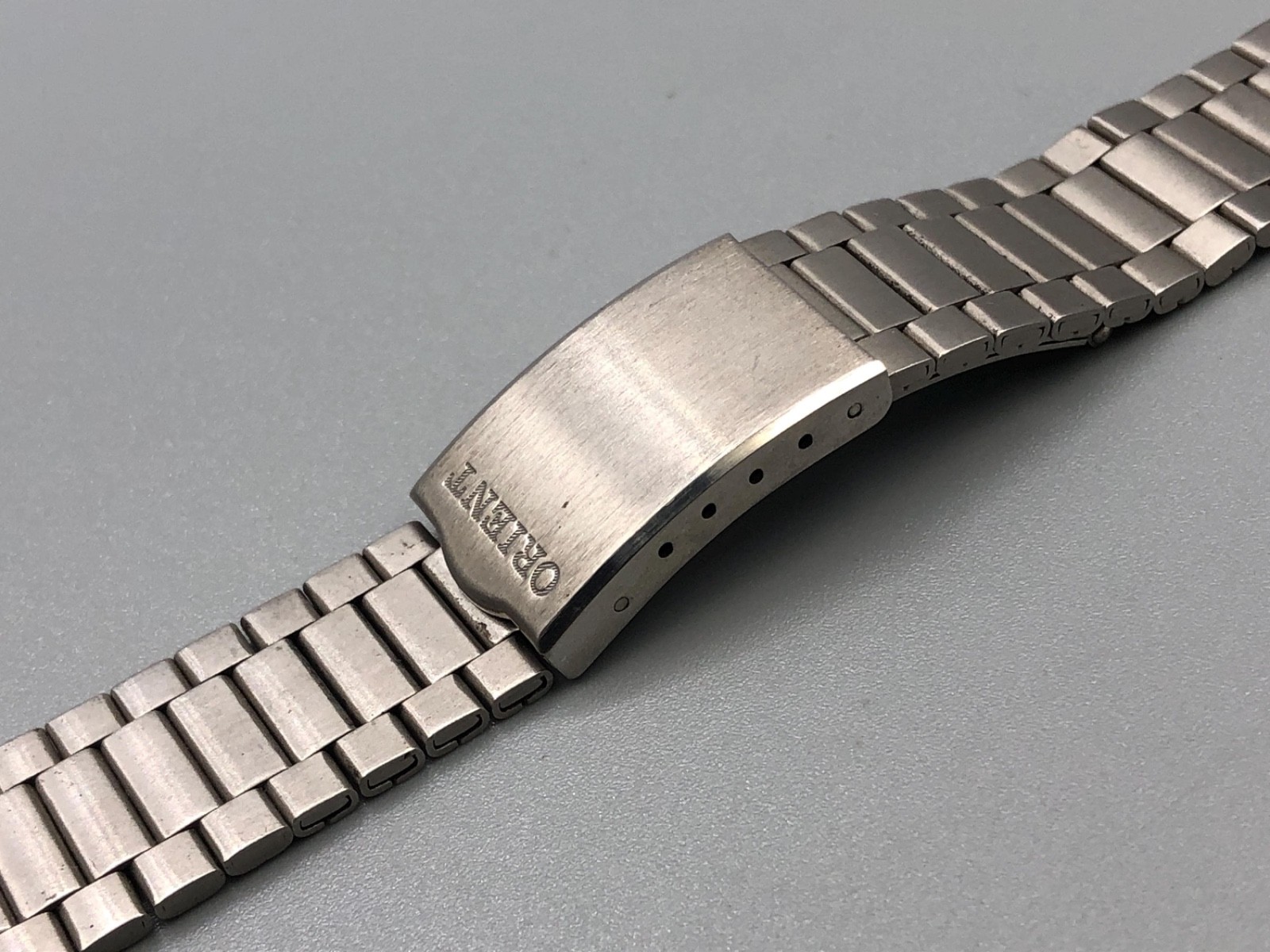 VINTAGE 70s 80s NOS ORIENT JAPAN STAINLESS STEEL 22mm END LINK WATCH BRACELET