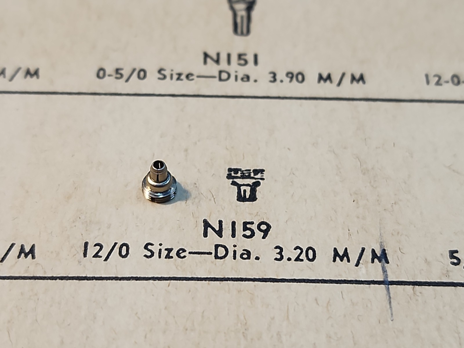 NOS American Pendant Set 12/0 Bracelet Watch Threaded Case Sleeve-3.2×3.6mm
