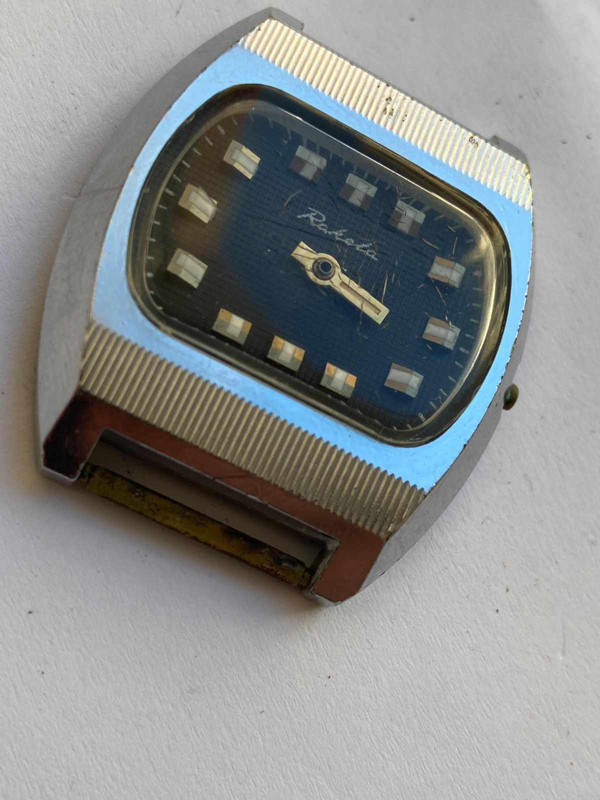 VINTAGE MEN WRIST WATCH PARTS NOT WORKING RAKETA TV CAL 2609 HA USSR