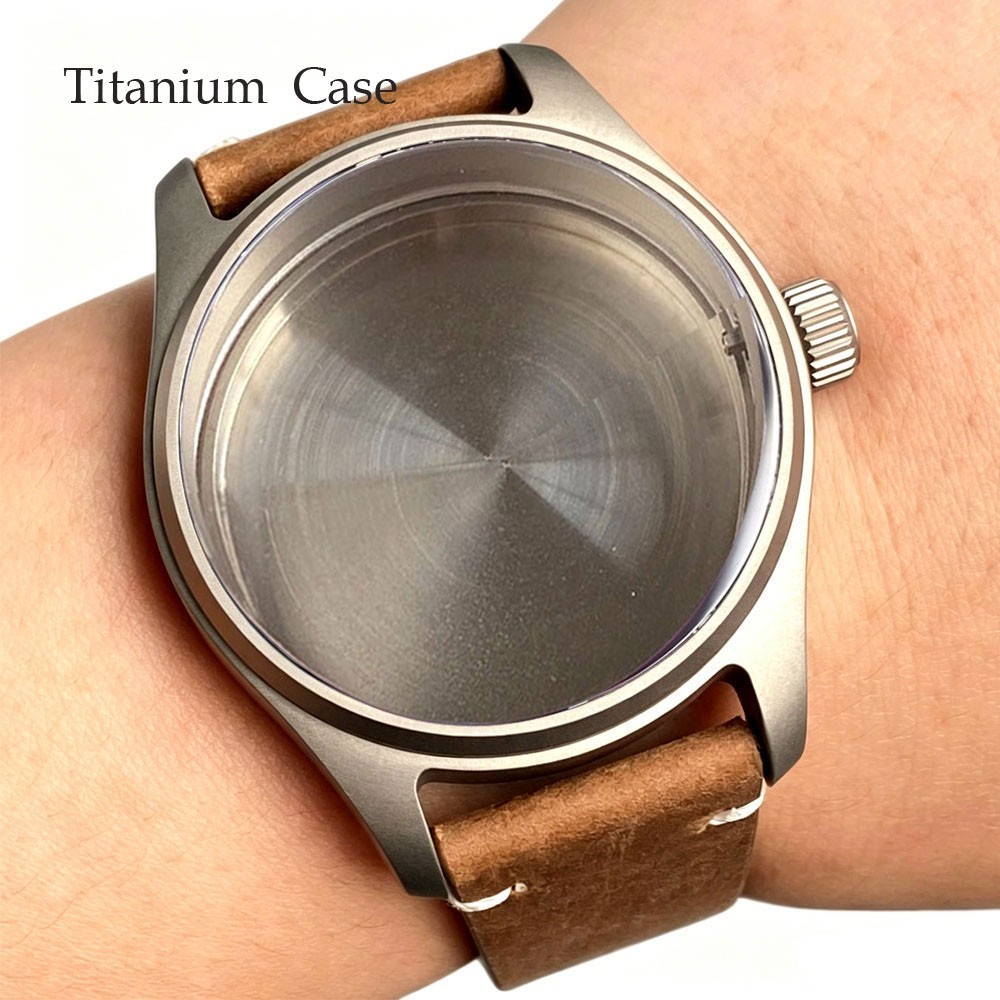 20ATM Titanium Waterproof Men Watch Case Strap For NH35 Miyota 8215 PT5000 VH31