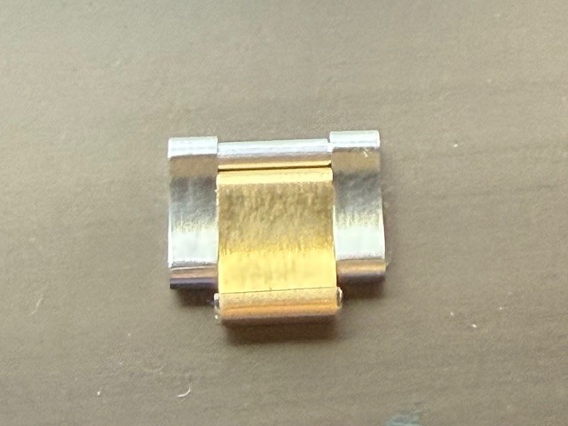 Genuine Rolex 14MM Stainless/18 kt Gold OYSTER LINK “D” style hollow link