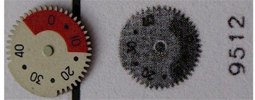 Indicator wheel for LeCoultre 481 base 476 Automatic Power reserve * up & down *