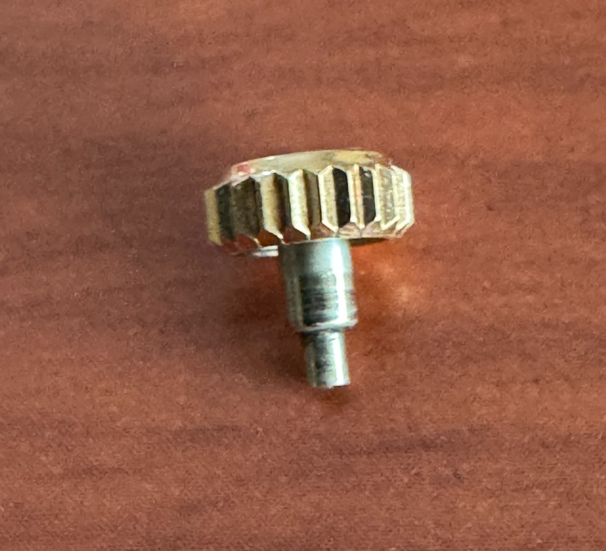 CLEAN VINTAGE 6MM 18K SOLID YELLOW GOLD ROLEX SCREW DOWN CROWN