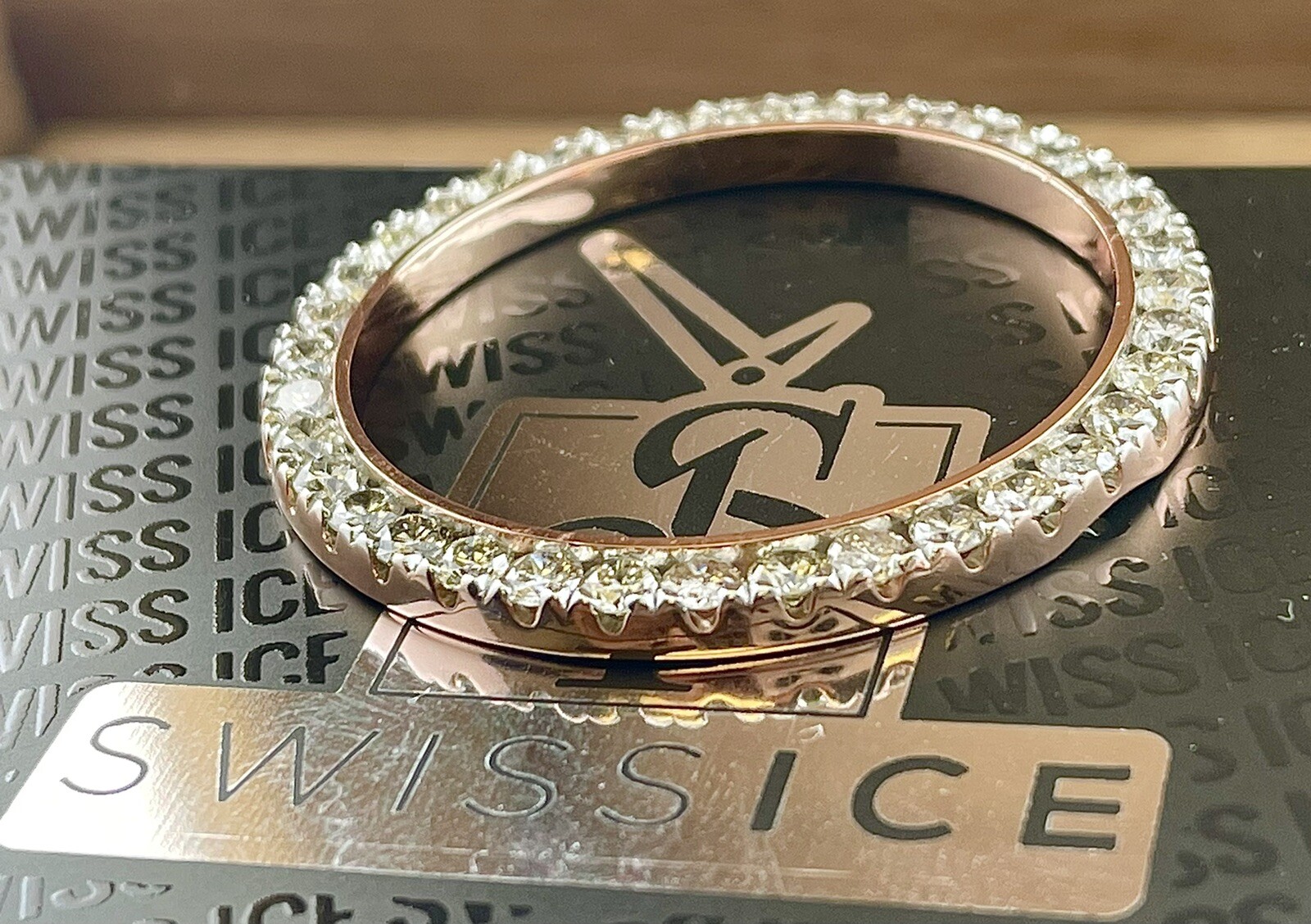 3.50 Carat PRONG Diamond Beze Rosę Gold Plated FOR Rolex 36mm Datejust Oyster