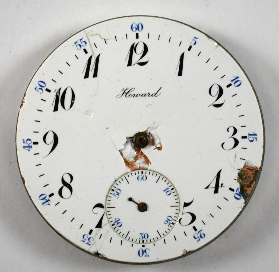 Vintage Howard 12s 17J OF Pocket Watch Movement lot.wz
