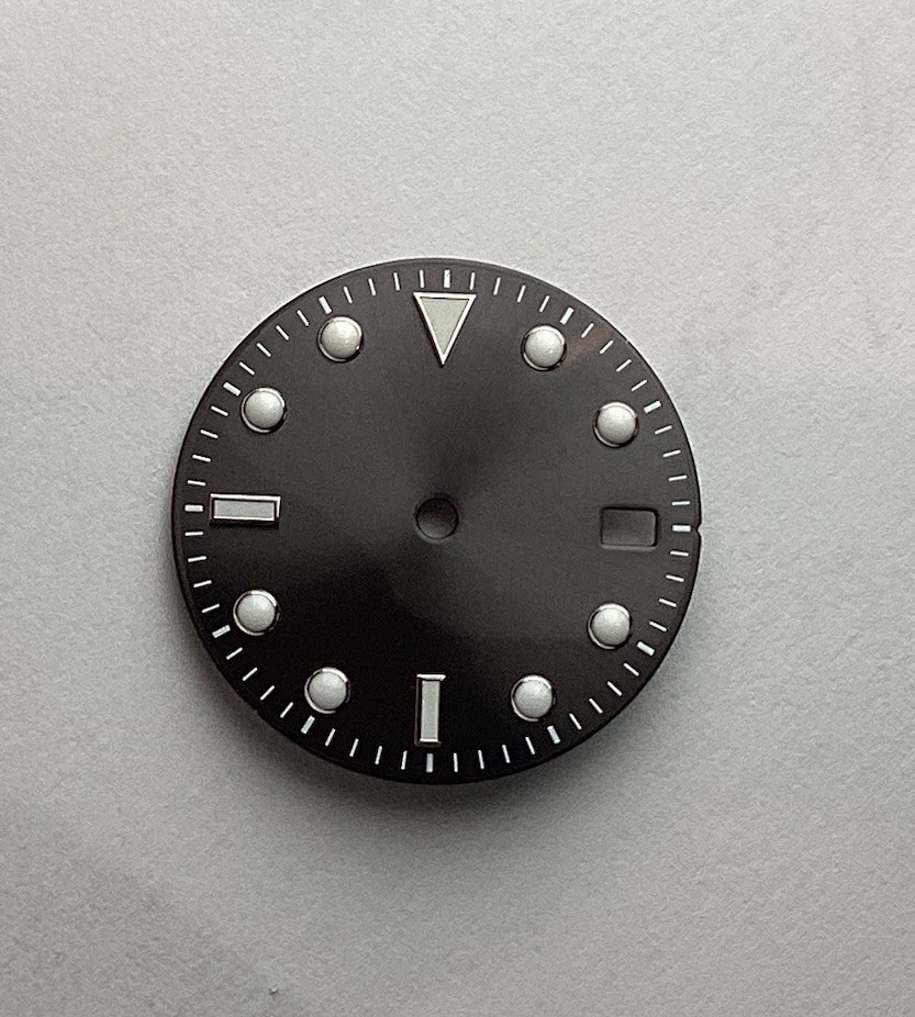 Gray Sterile Glossy Dial for NH35 NH36 3 o’clock