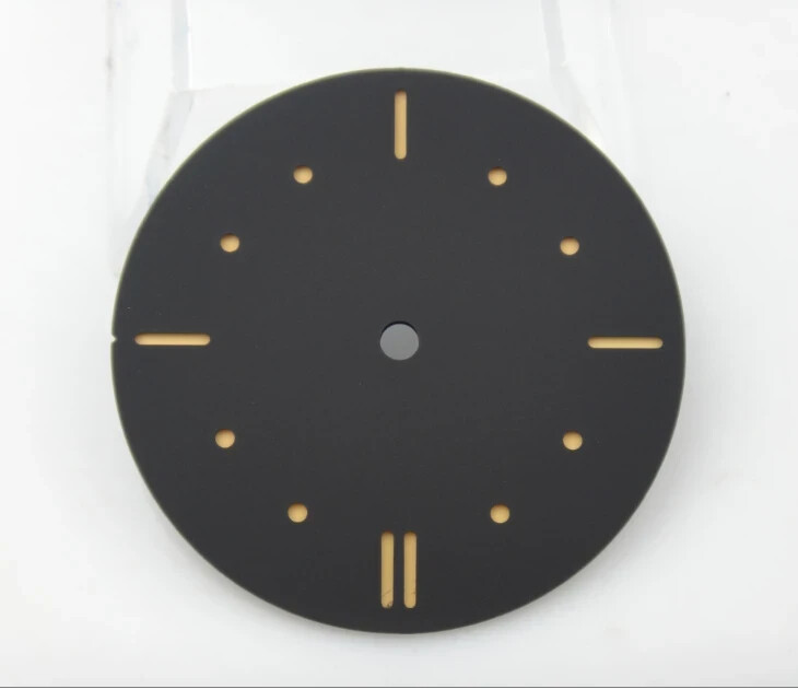 39mm black dial Dot number Green luminous for eta6497 6498 ST3600 ST3621