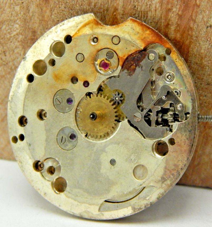 Vintage Wakmann 17 jewel cupillard 256 men’s wrist watch movement with stem