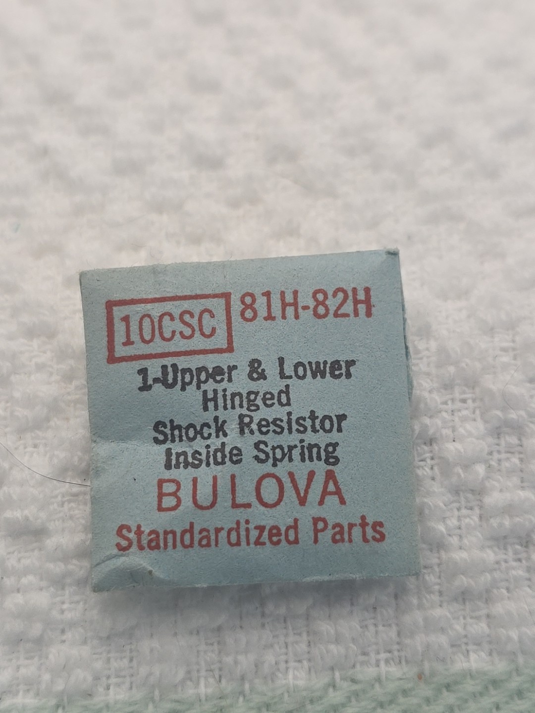 Bulova 1 Upper & Lower Hinged Shock resistor Inside Spring 10CSC 81H-82H